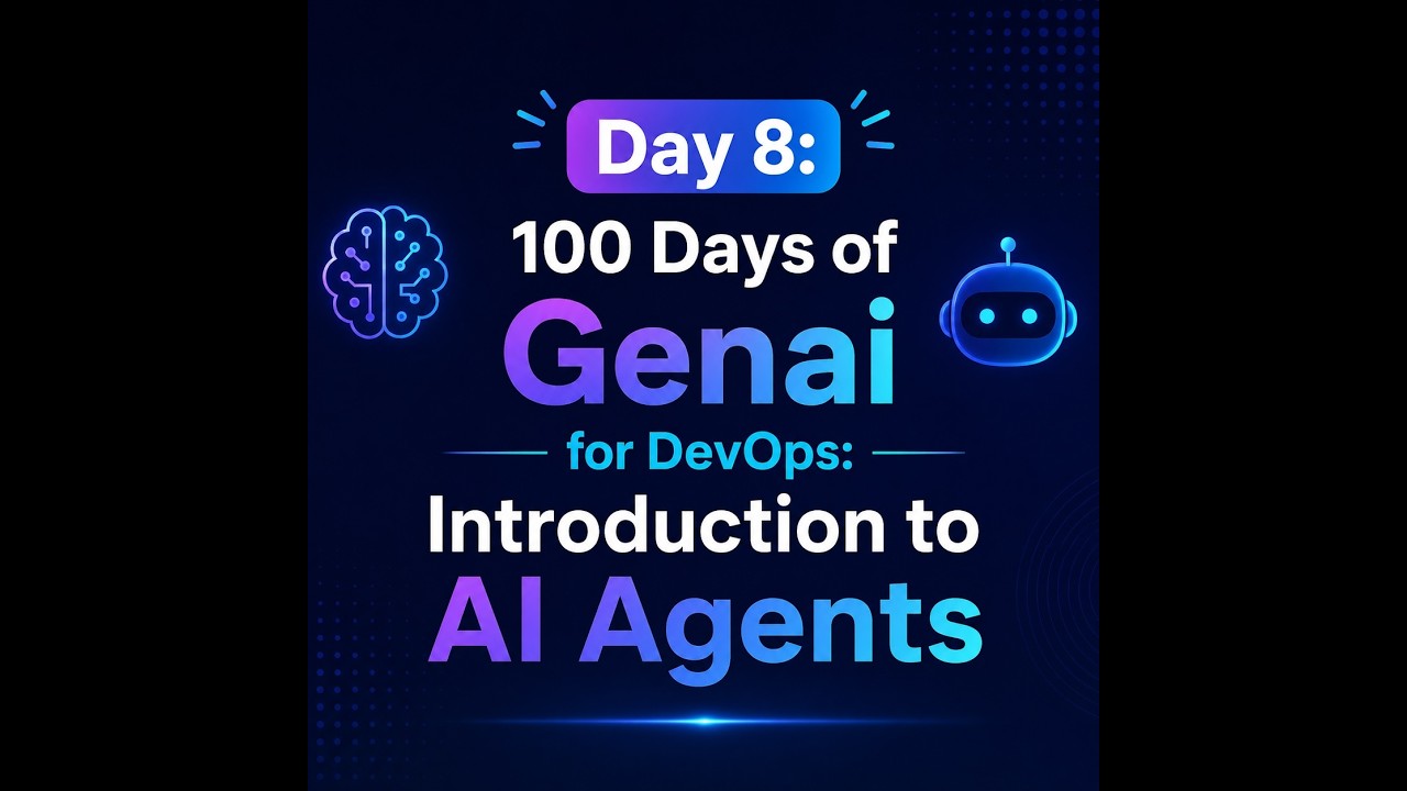 Video thumbnail for the Day 7 lesson: Introduction to AI Agents